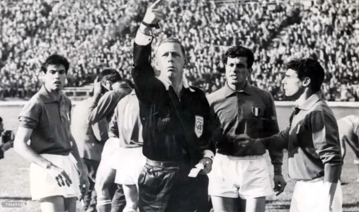 Ken Aston, red card in football inventor, yellow card in football